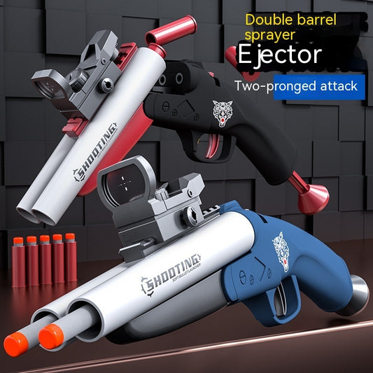 Double-tube Spray Shell Soft Bullet Gun Boy Toy Gun