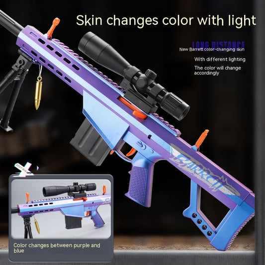 Chameleon Barrett Manual Bolt Throwing Shell Sniper Toy Gun