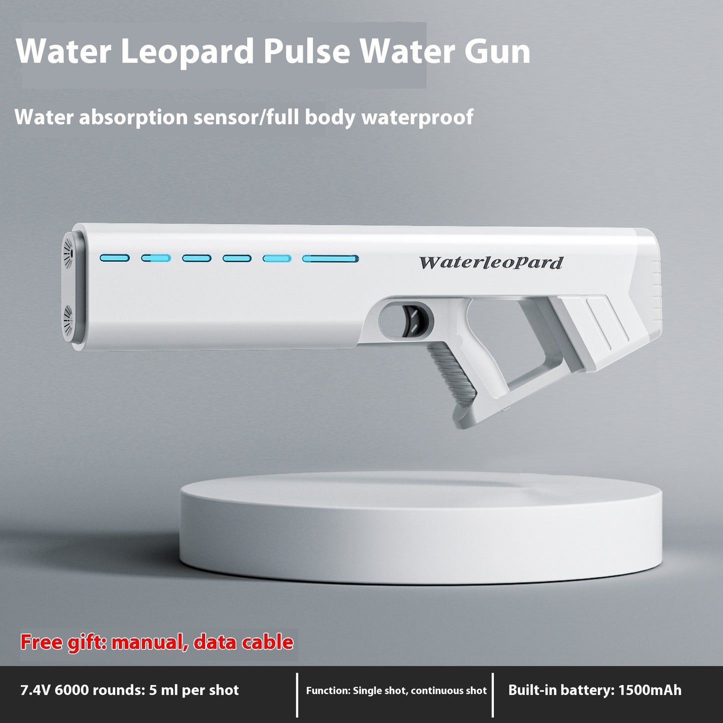 Electric Continuous Hair Cool Light Automatic Induction Water Gun