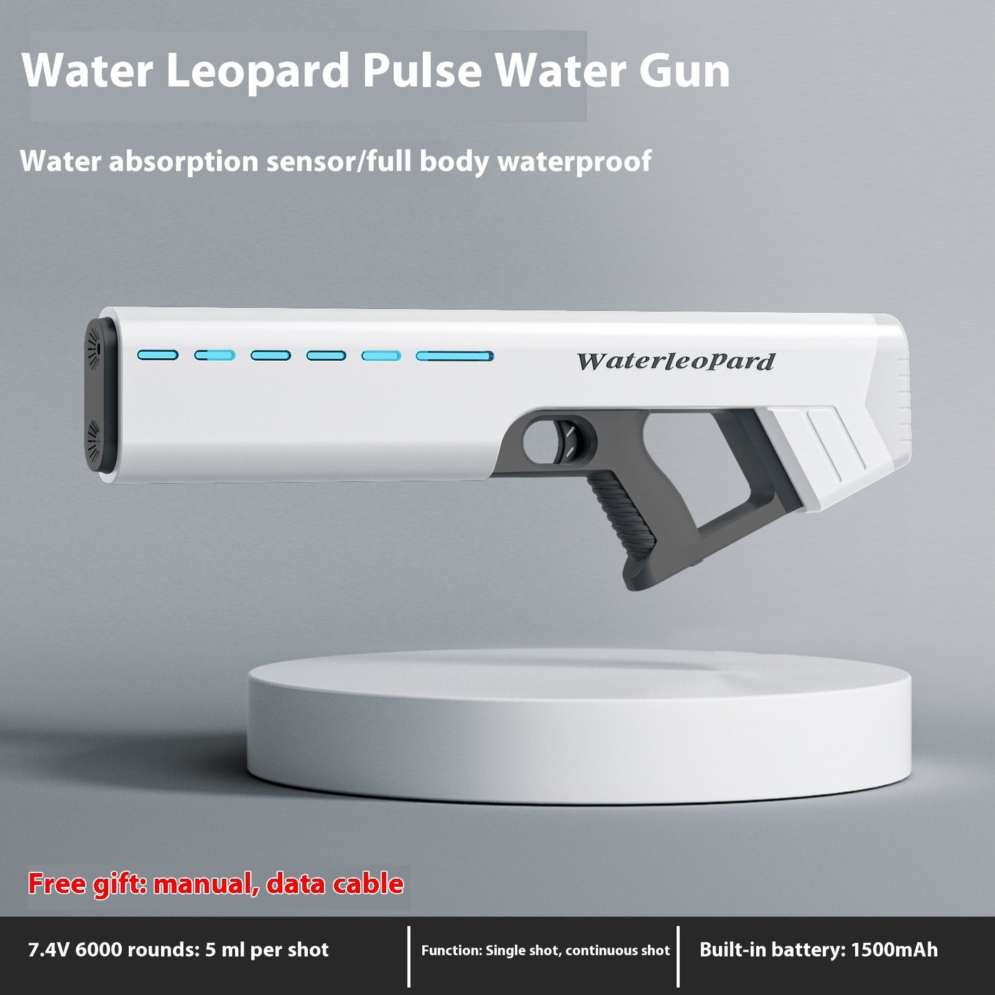 Electric Continuous Hair Cool Light Automatic Induction Water Gun