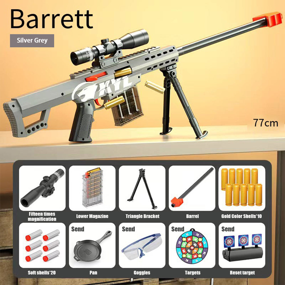 2024 Small Sniper Rifle Manual Loading Launchable Shell Ejection Soft Bullet Toy Gun Children And Boys Toys